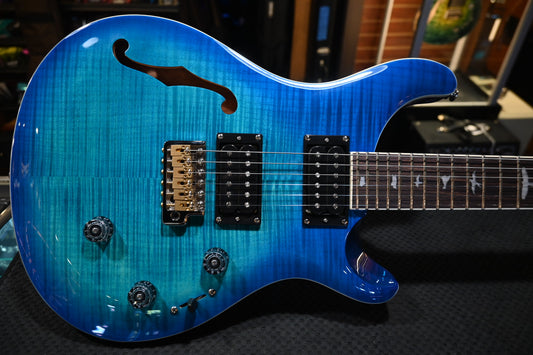 PRS SE Custom 24 Semi-Hollow Piezo - Lake Blue Guitar #5308