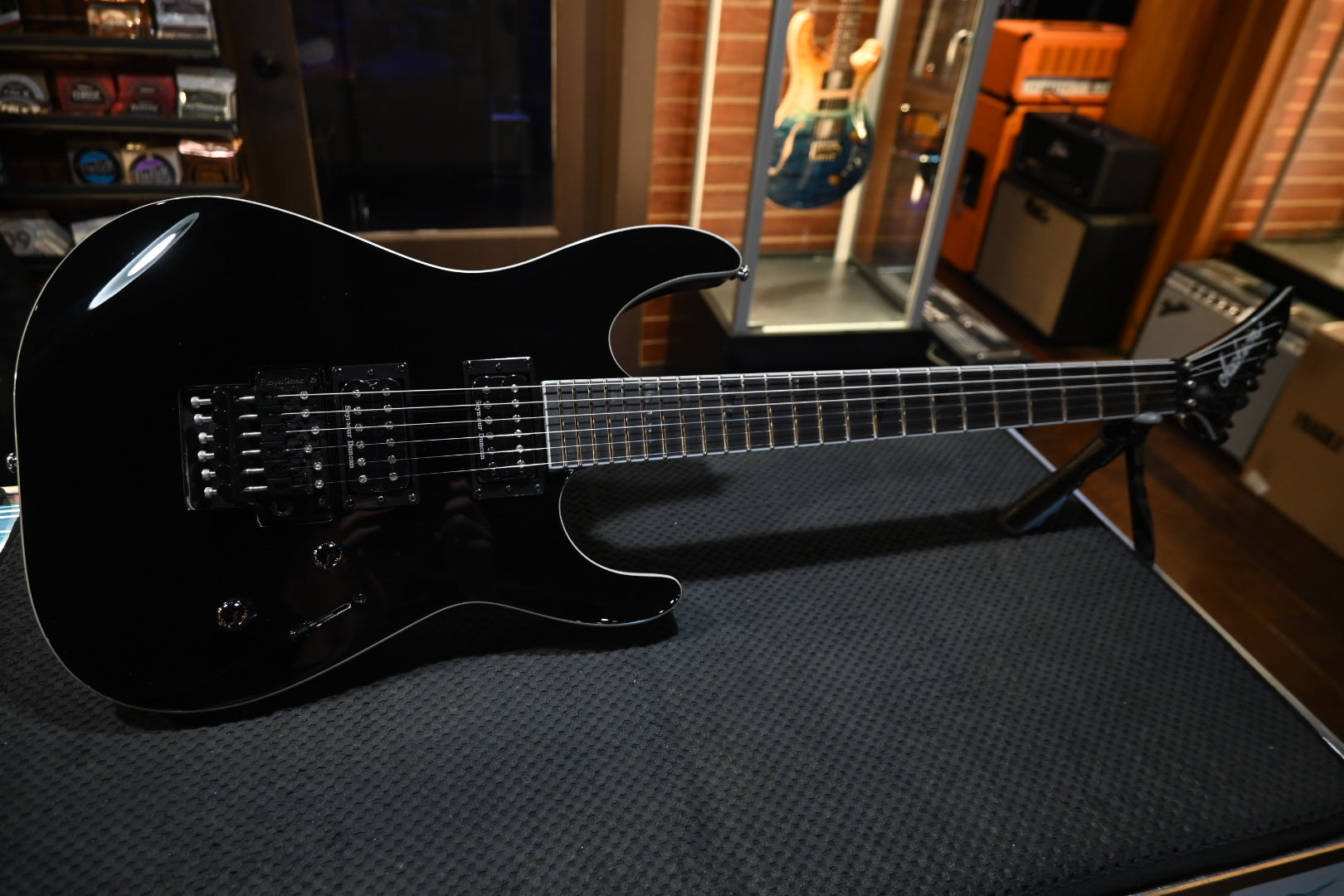 Jackson Pro Plus Soloist SL2 - Black Guitar #0218 - Danville Music