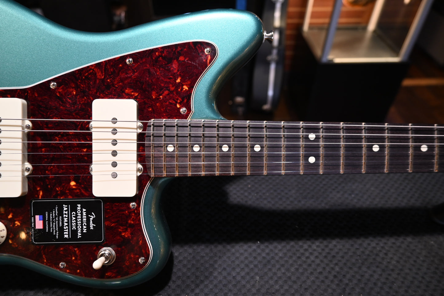 Fender American Professional Classic Jazzmaster - Faded Sherwood Green Metallic Guitar #3792
