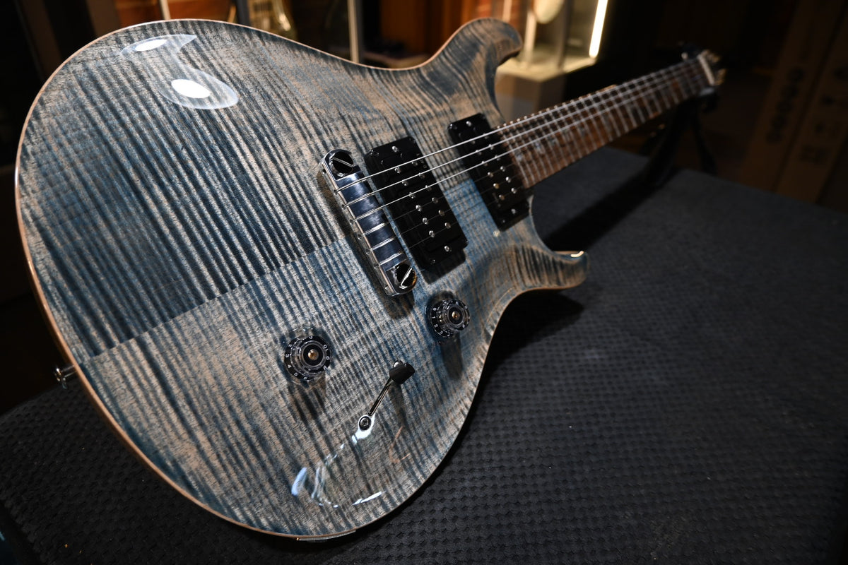 PRS Wood Library Custom 24 Stoptail Limited Edition 10-Top - Faded Whale Blue Guitar #0489