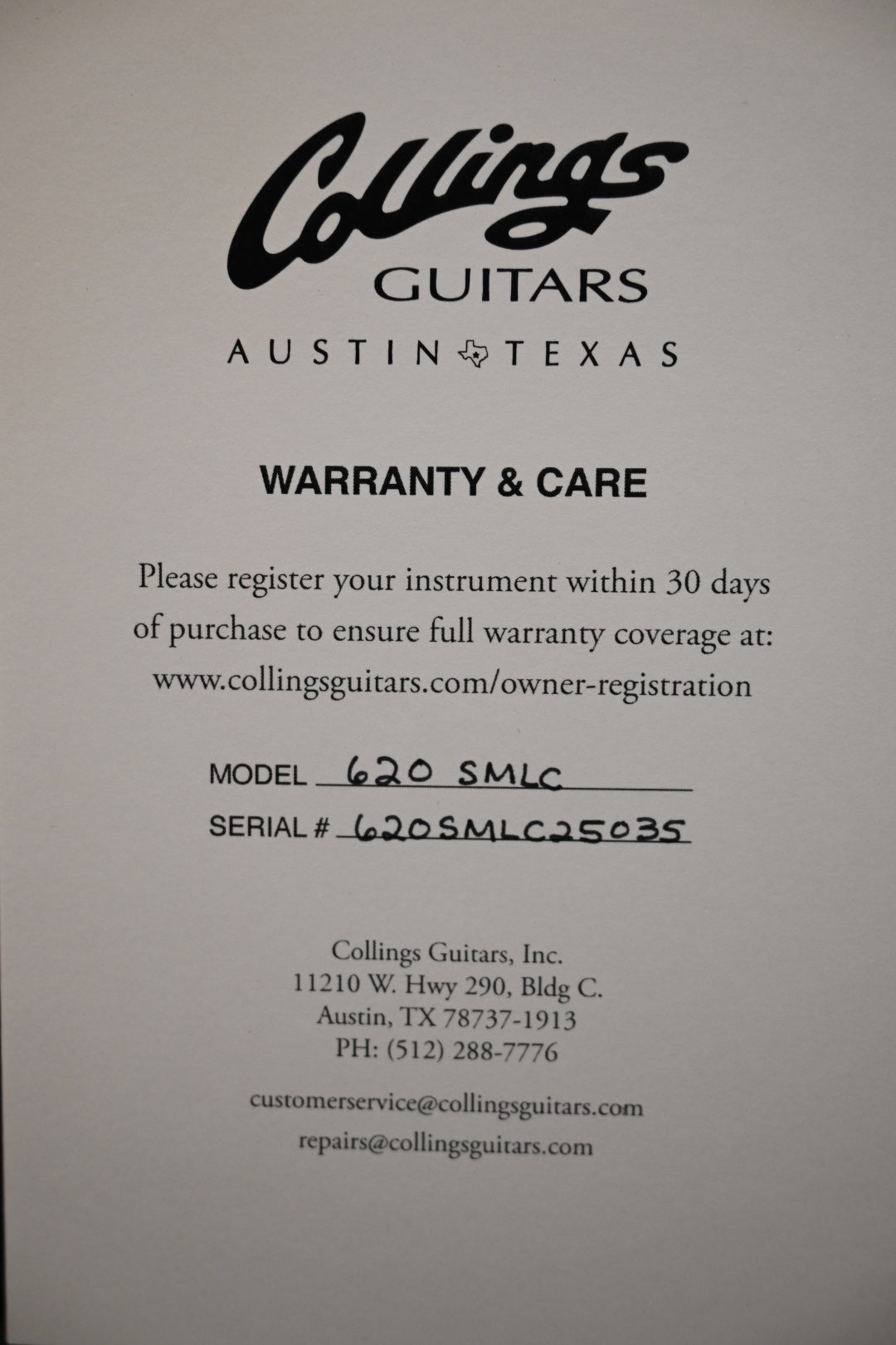 Collings 620 SM LC - Seafoam Green Guitar #5035