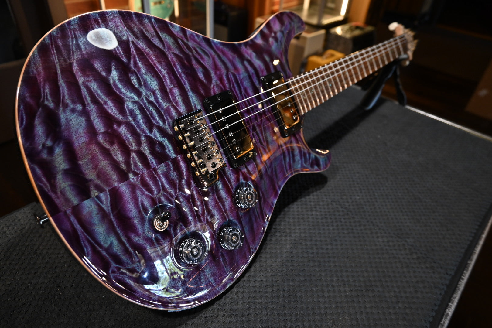 PRS Wood Library DGT 10-Top Quilt - Violet/Color Shift Sparkle Guitar #2066 - Danville Music