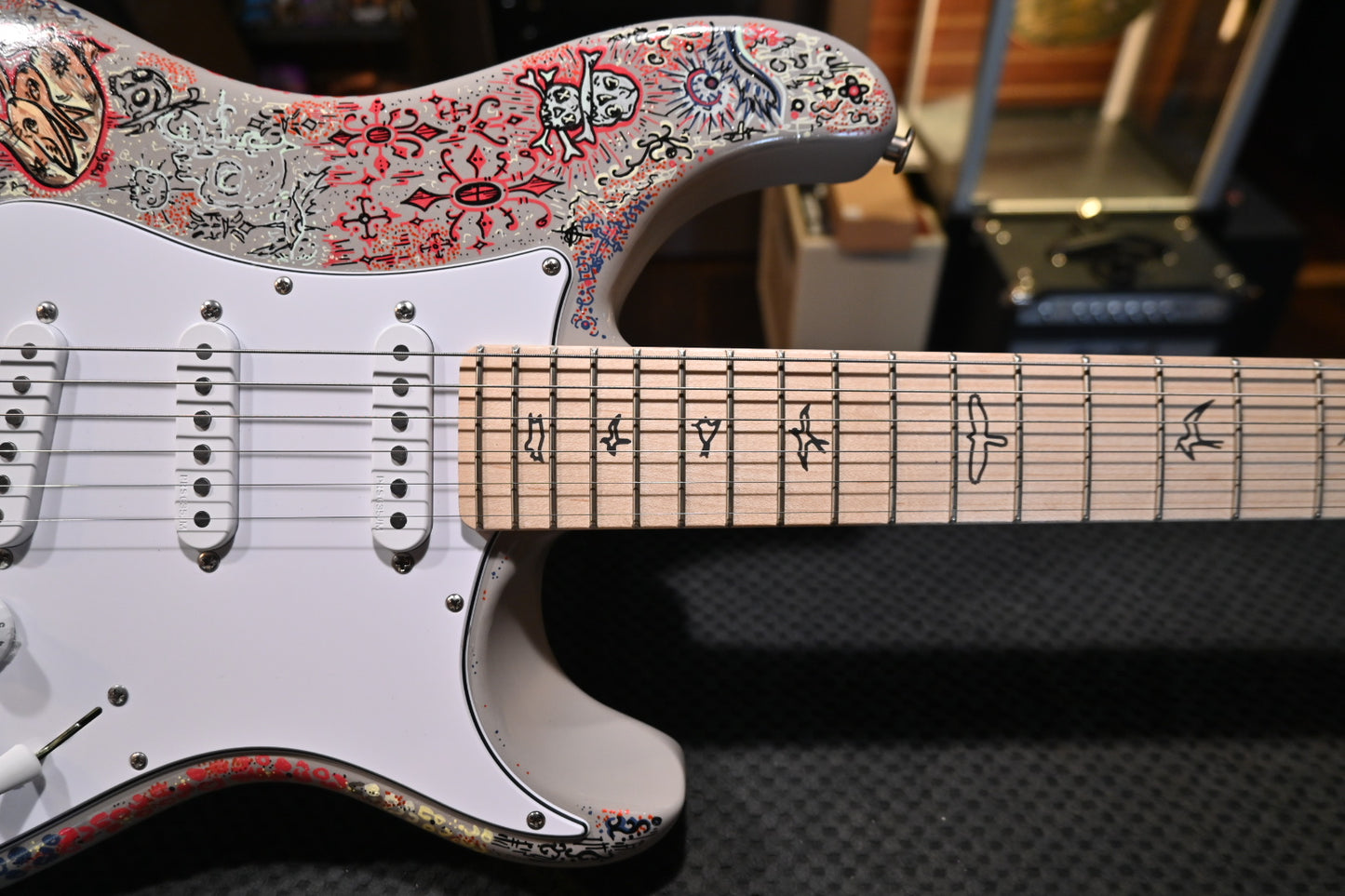 PRS Silver Sky Danville Music x Rosati “Skull Menagerie” 2026 - Moc Sand Satin Guitar #4866