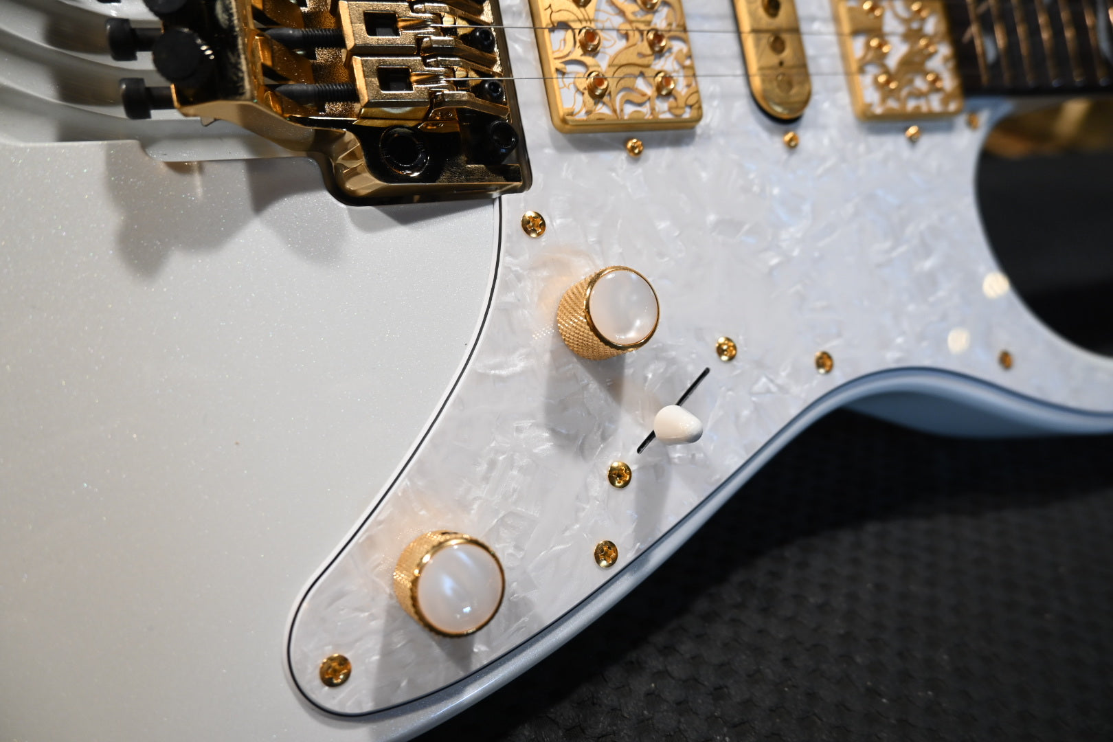 Ibanez PIA3761 Steve Vai Signature - White Guitar #2184 - Danville Music