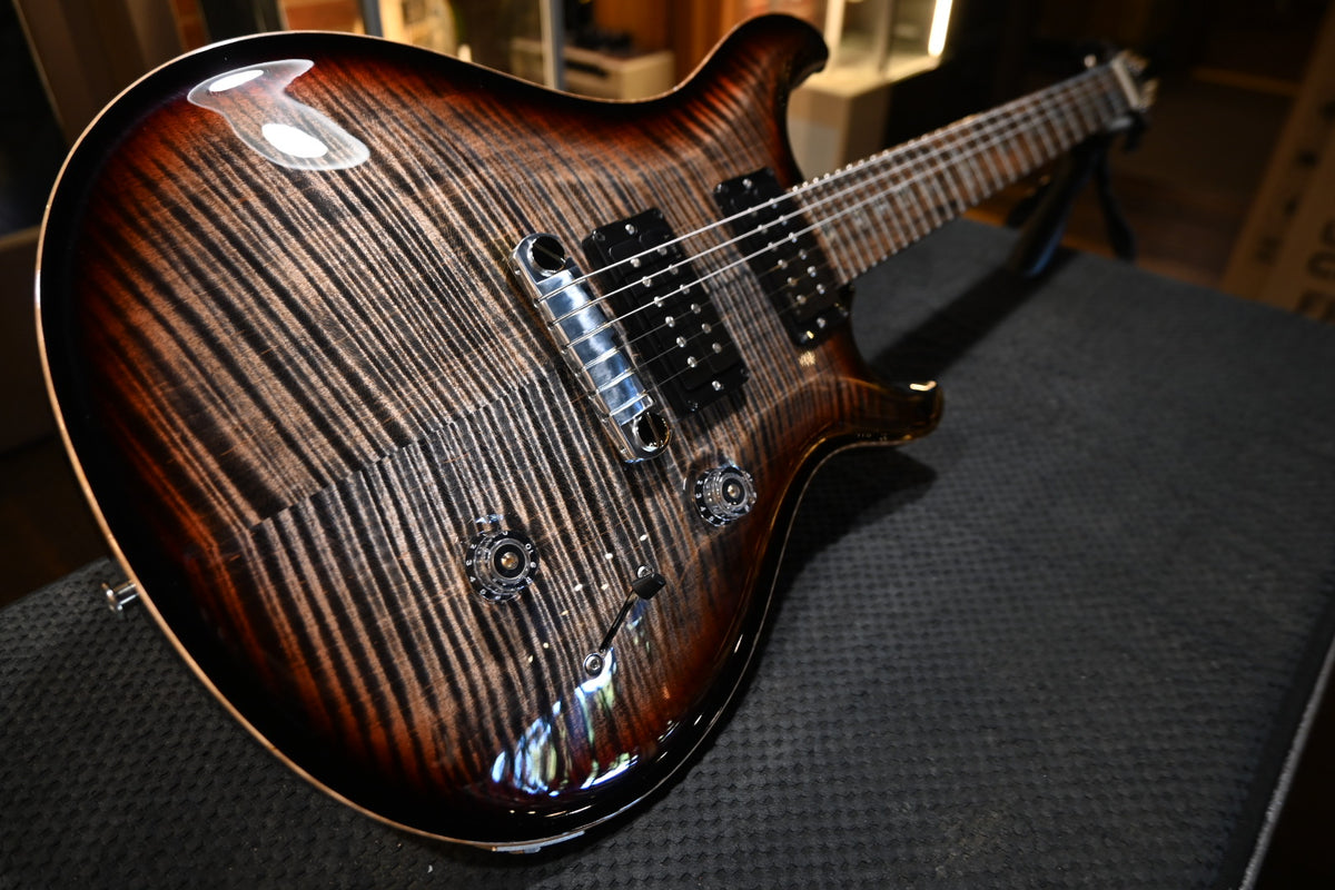 PRS Wood Library Custom 24 Stoptail Limited Edition 10-Top - Charcoal Tri-Color Sunburst Guitar #3423