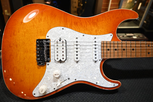 Suhr Standard Plus Roasted Maple - Trans Honey Amber Burst Guitar #0475