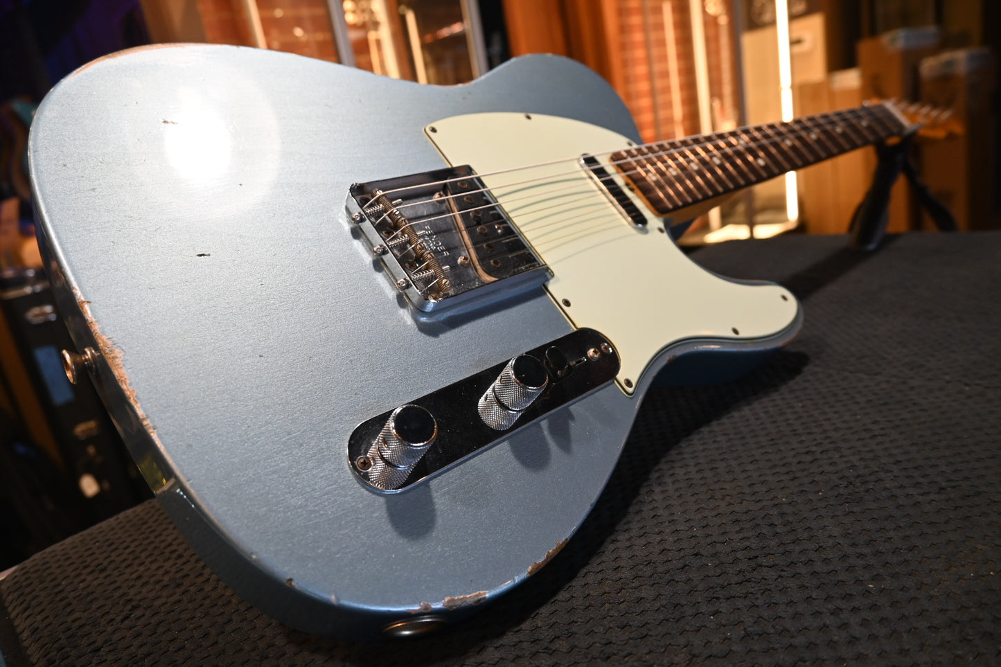 Fender Custom Shop 1963 Telecaster Relic 2015 - Ice Blue Metallic Guitar #1551