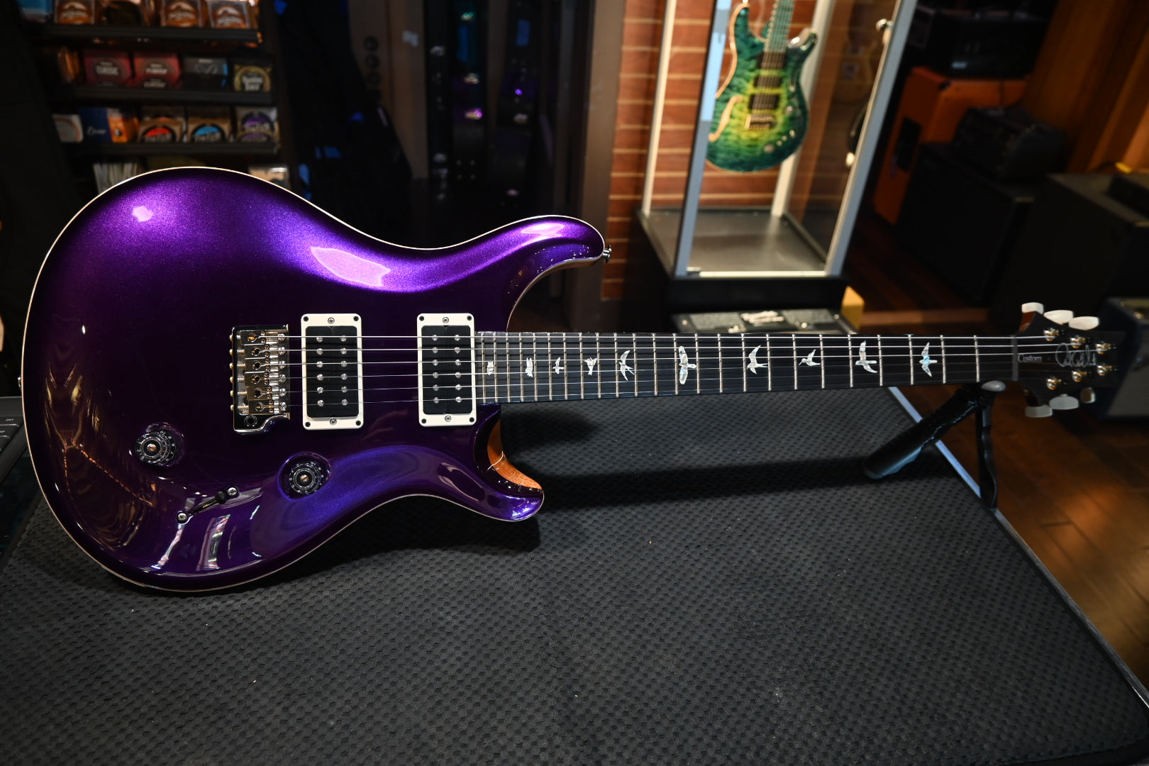 PRS Customer 24 - Violet Metallic/Natural Back Guitar #6273 - Danville Music