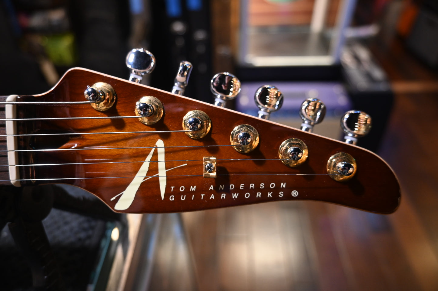 Tom Anderson Drop Top Classic 2023 - Tobacco Shaded Edge Burst Guitar #923P - Danville Music