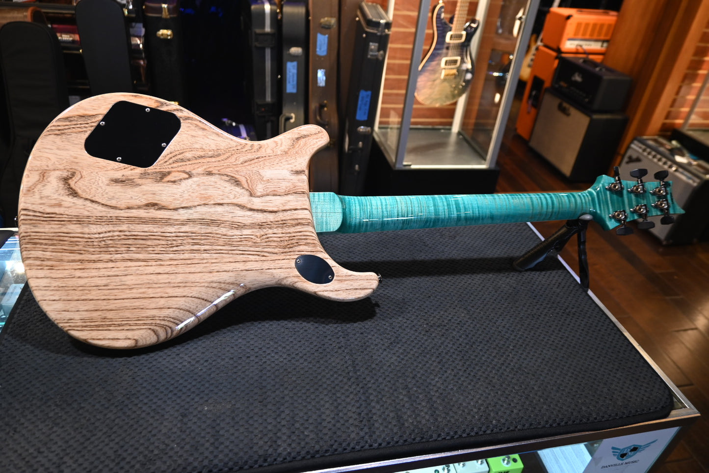 PRS Wood Library McCarty 594 Semi-Hollow Danville Music 35th Anniversary Artist Top - Bahamian Blue Guitar #8197