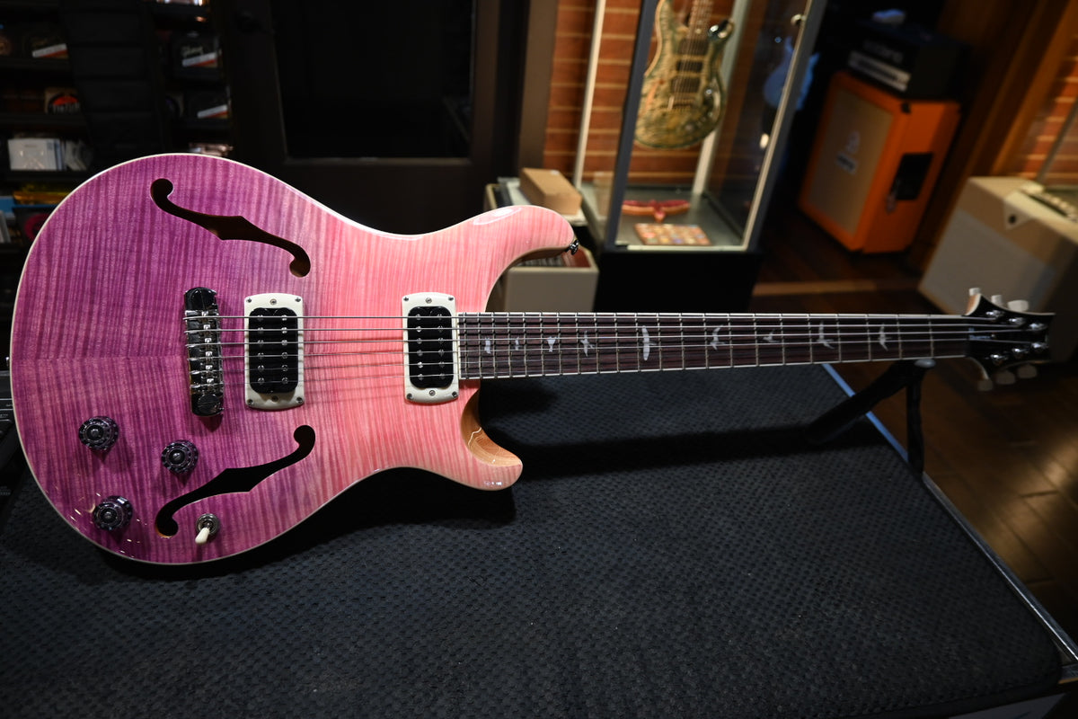 PRS SE Ed Sheeran Hollowbody I Piezo Baritone - Pink Ombre Guitar #3328