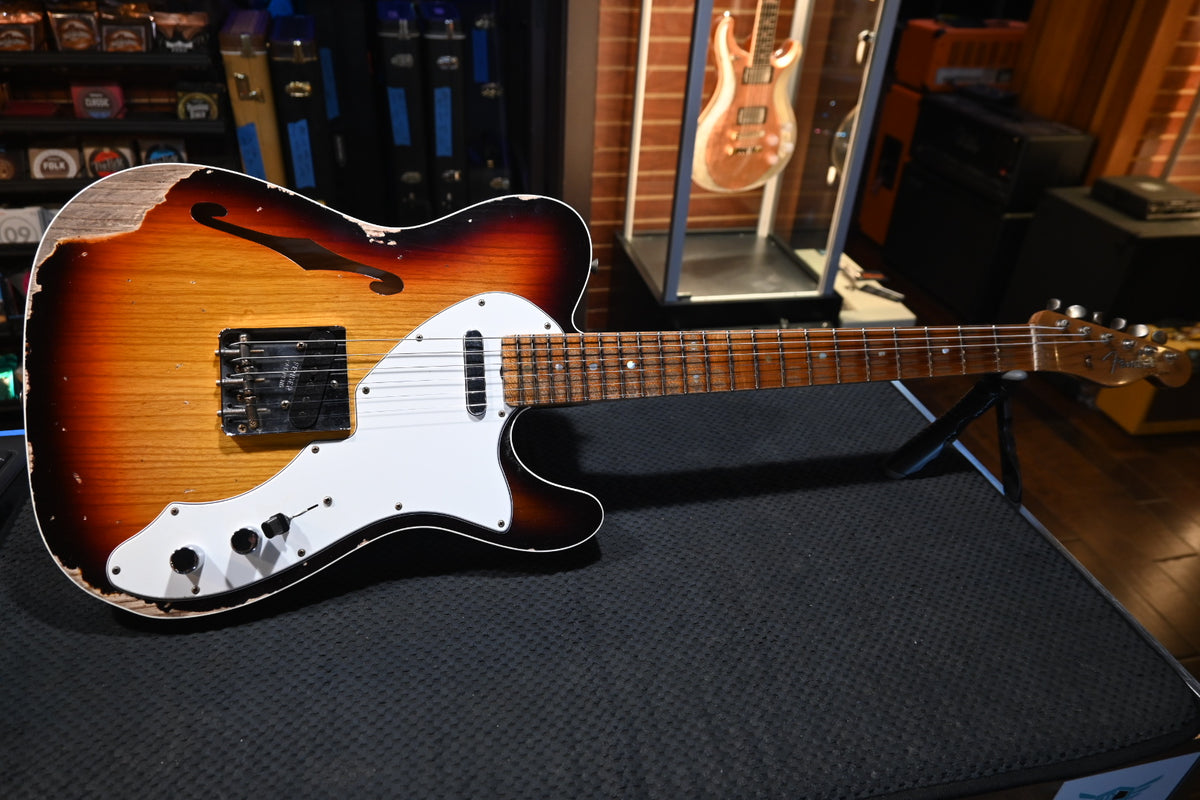 Telecaster Custom Thinline Fender Custom Shop LTD Custom Telecaster Thinline Heavy Relic Chocolate ...