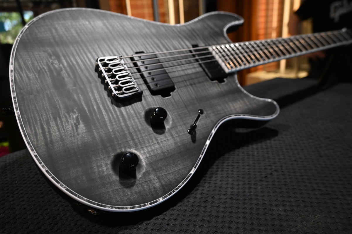 Mayones Regius 6 B28 Baritone - Antique Black Matt Guitar #8323