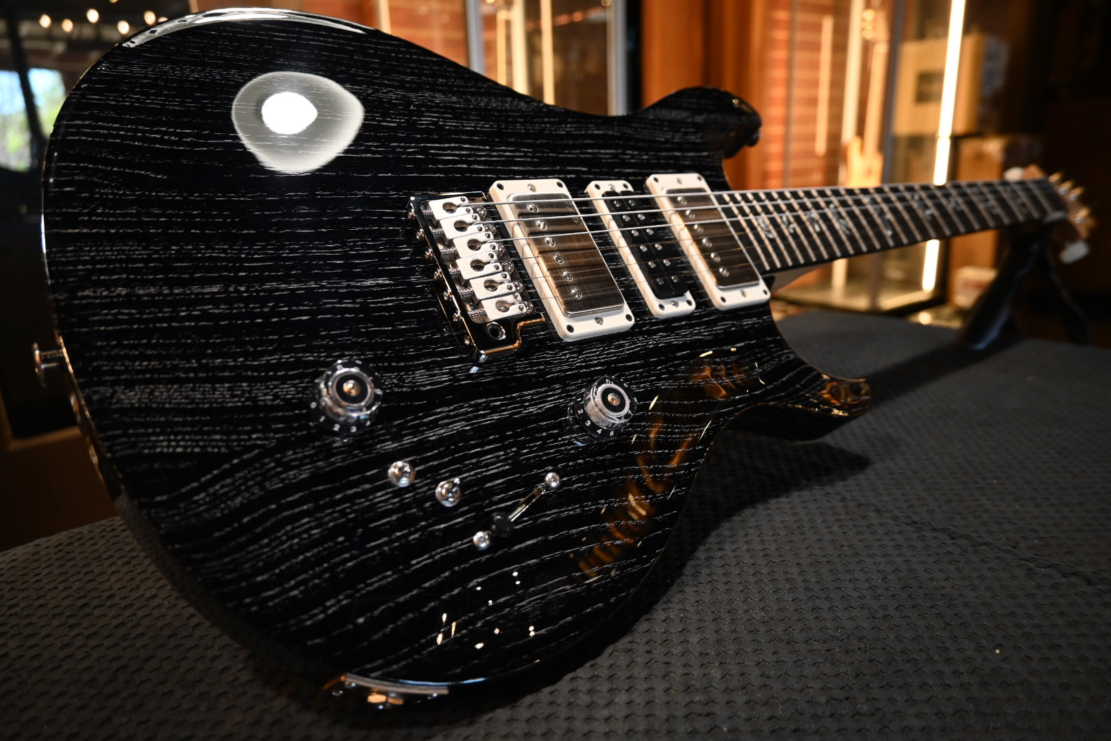 PRS Wood Library Swamp Ash Special - Black Doghair Guitar #7362 - Danville Music