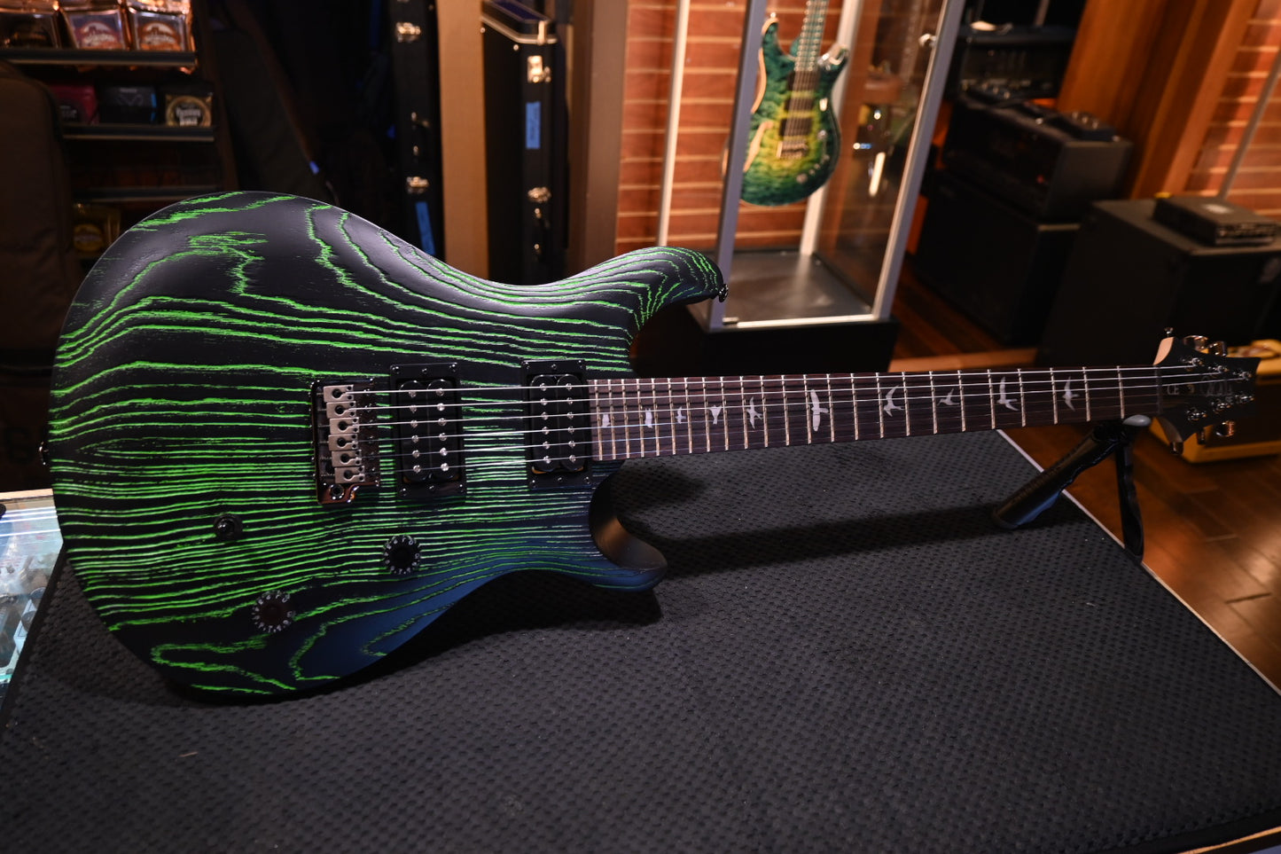 PRS SE Sandblasted CE 24 LTD - Sandblasted Green Guitar #9605