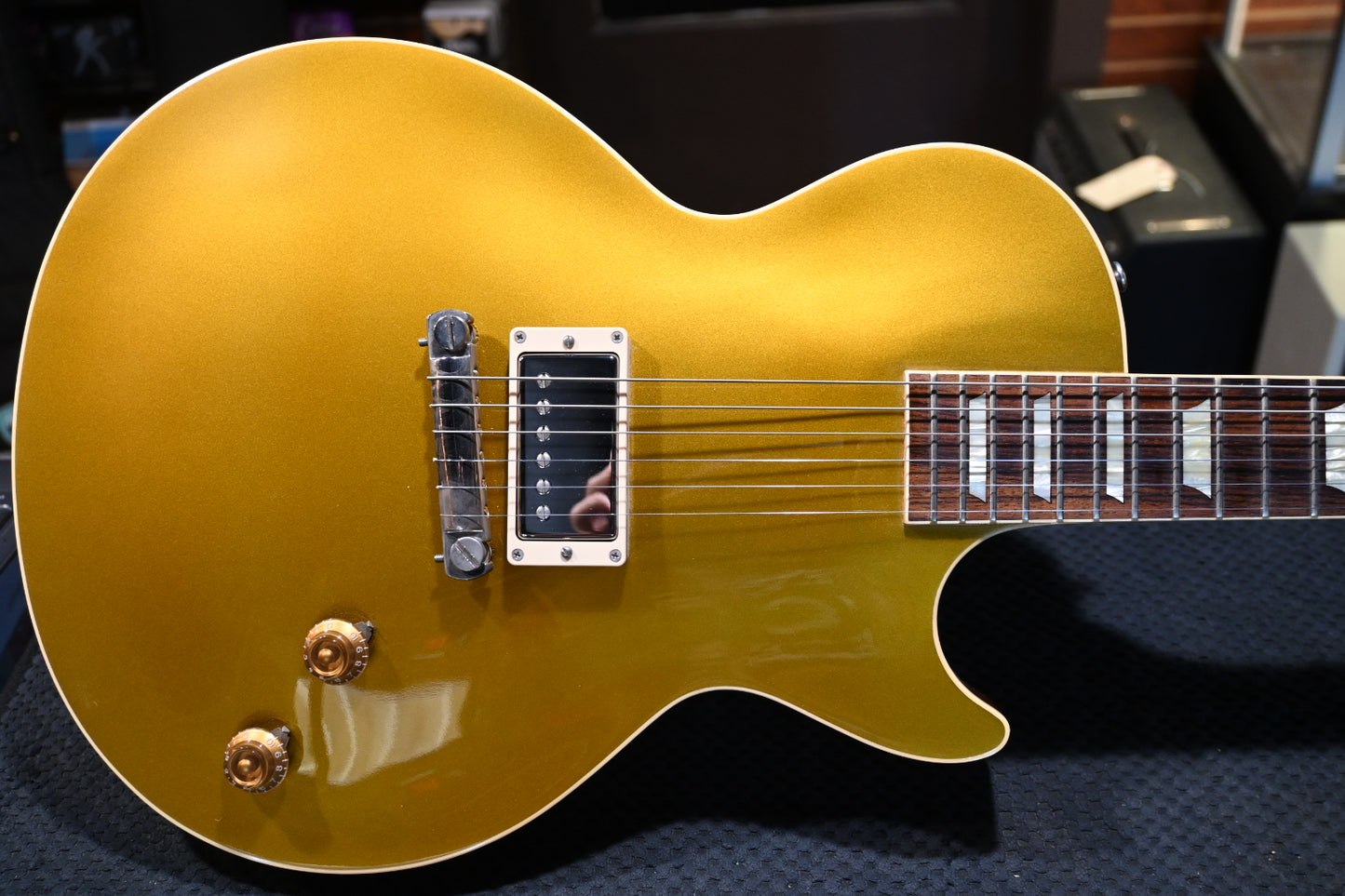 Gibson Custom Shop 1957 Les Paul Standard Reissue R7 2013 Single Pickup - Gold Top Guitar #3350 - Danville Music