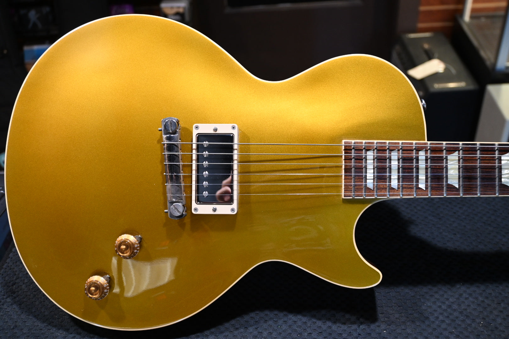 Gibson Custom Shop 1957 Les Paul Standard Reissue R7 2013 Single Pickup - Gold Top Guitar #3350 - Danville Music