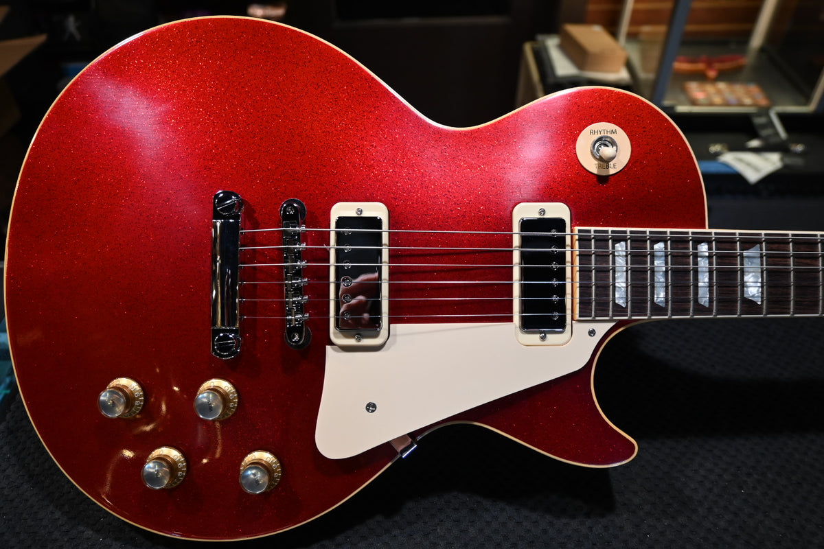 Gibson Custom Shop 1976 Les Paul Deluxe Reissue VOS - Red Sparkle Guitar #1686