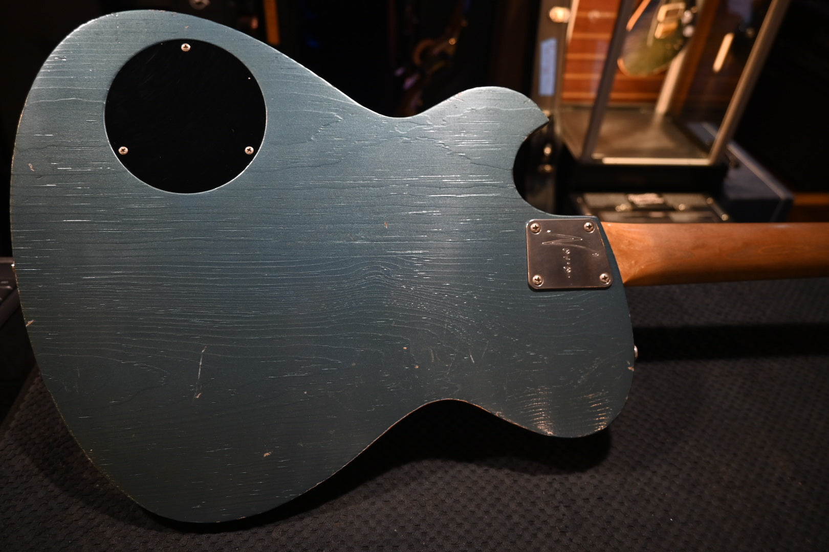 Novo Nucleus Solus H2 - Aged Pelham Blue Guitar #5234 - Danville Music