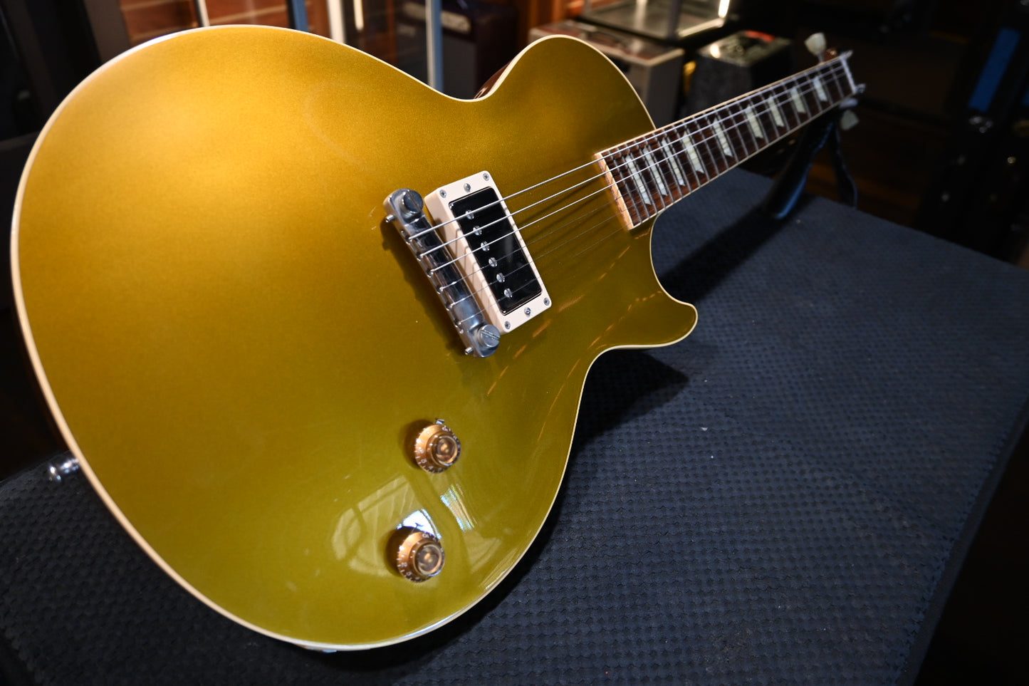 Gibson Custom Shop 1957 Les Paul Standard Reissue R7 2013 Single Pickup - Gold Top Guitar #3350 - Danville Music