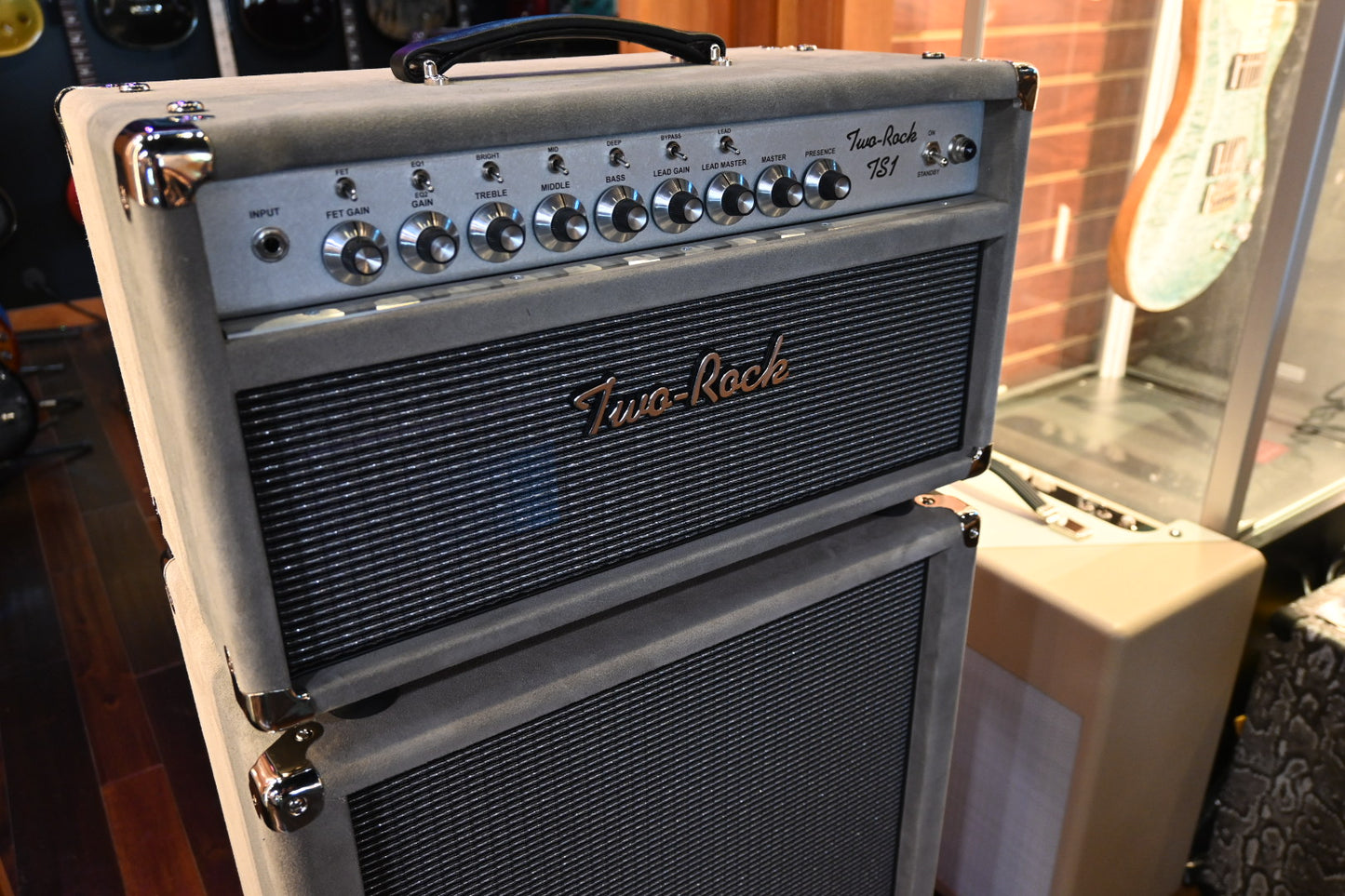 Two Rock TS w/Matching 2x12 Cabinet - Dark Grey Suede Amplifier #351