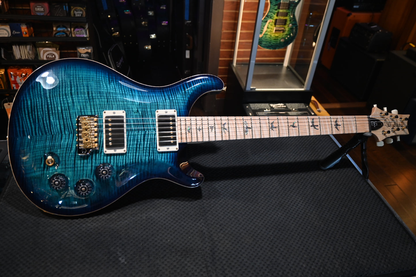 PRS Wood Library DGT 10-Top Figured Maple - Cobalt Blue Guitar #1919