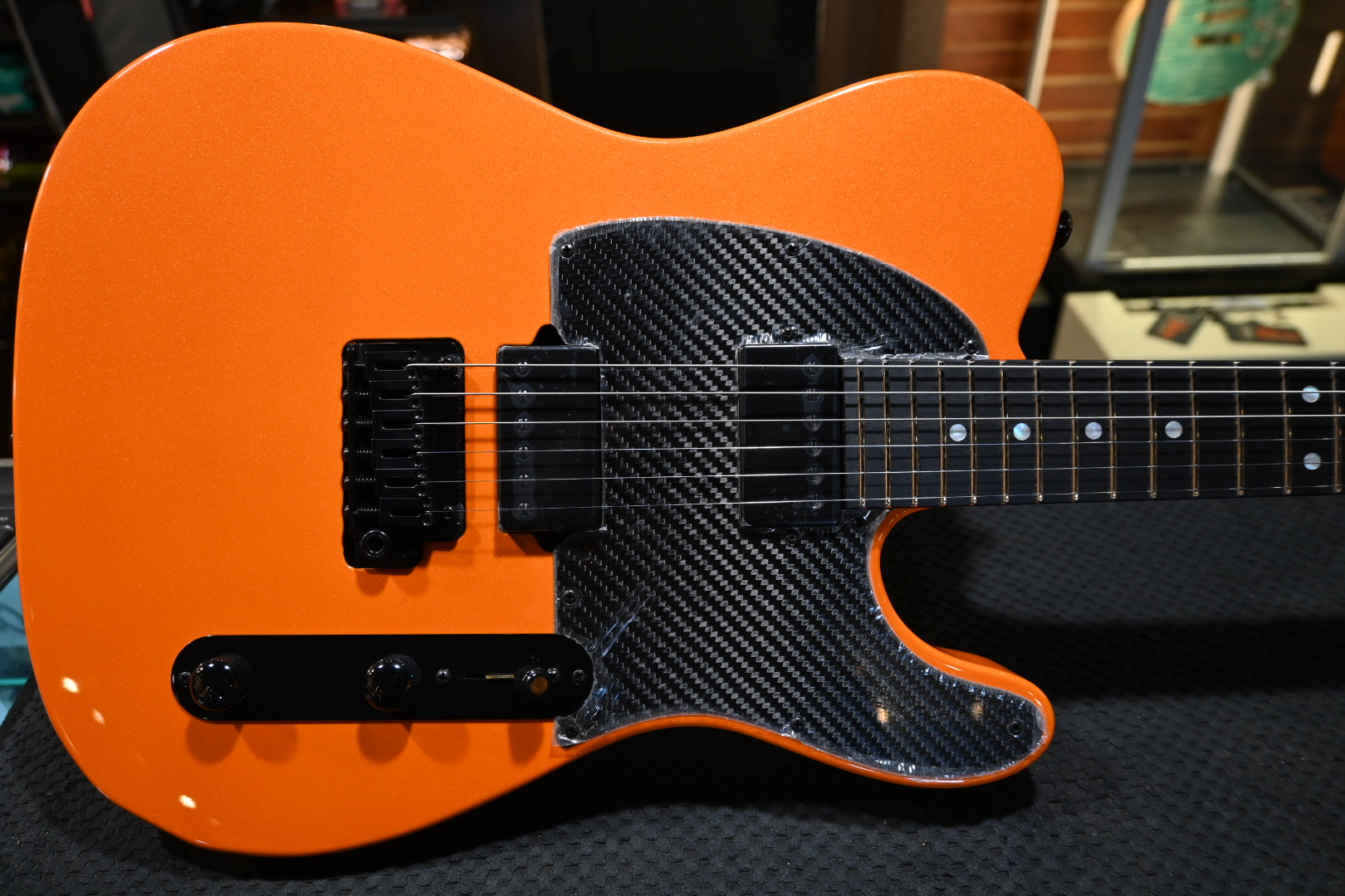 Suhr Andy Wood 10th Anniversary Signature Series Modern T - Arancio Orange Guitar #2291 - Danville Music