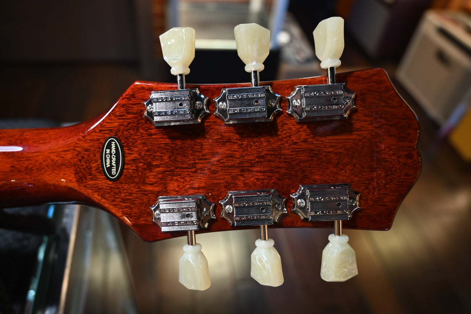 Epiphon Les Paul Standard ‘50s Figured - Washed Cherry Sunburst Guitar #3634 - Danville Music