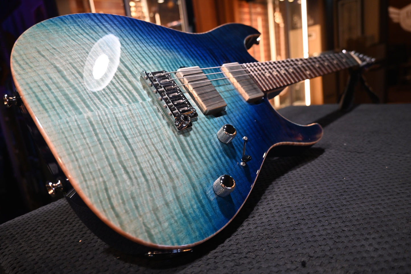 Tom Anderson Li’l Angel 2023 - Blue WakeSurf Guitar #923N