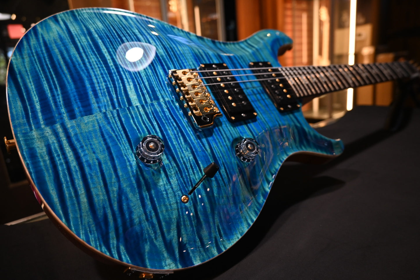 PRS Custom 24 10-Top Limited - Arctic Blue Guitar #0545