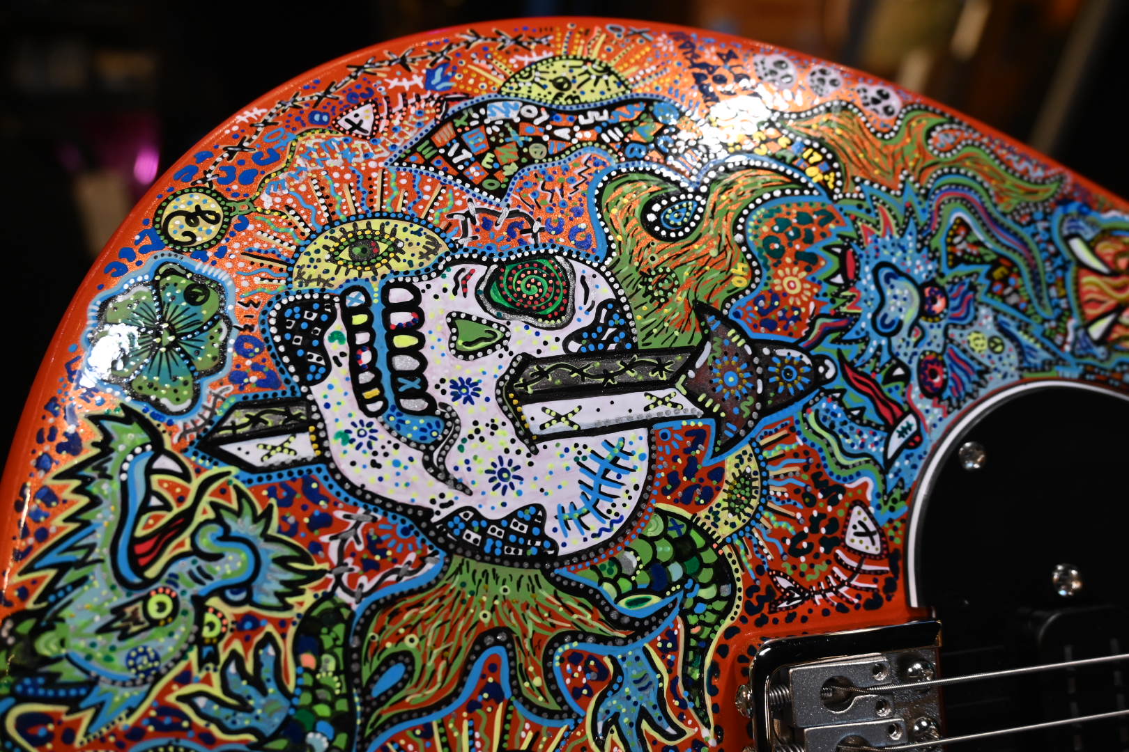 PRS SE NF3 Danville Music X Rosati “Dragon Haze” Edition - Metallic Orange Guitar #8294 - Danville Music