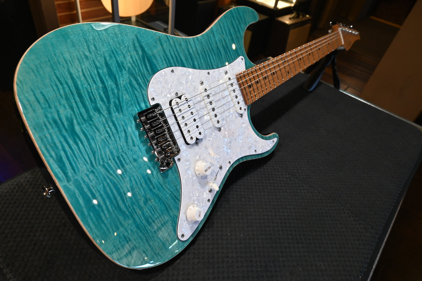 Suhr Standard Plus Roasted Maple - Bahama Blue Guitar #0471