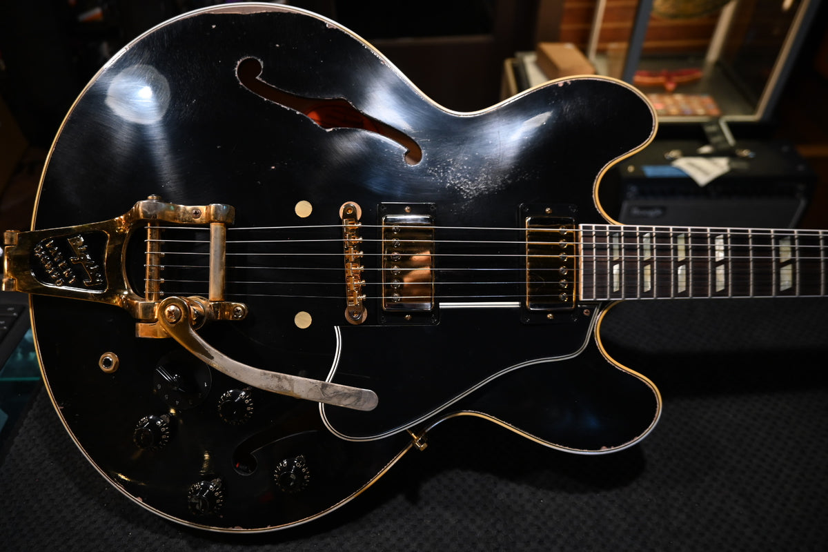 Gibson Custom Shop ES-345 Reissue Varitone Bigsby Murphy Lab Heavy Aged - Ebony Guitar #0479