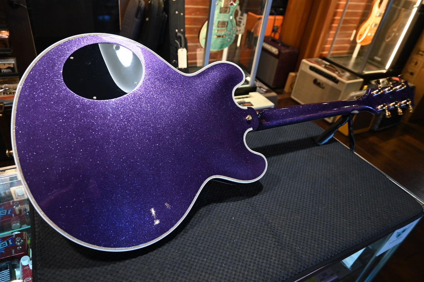 Gibson Custom Shop B.B. King Lucille Legacy One-of-a-Kind - Purple Sparkle Guitar #2889 - Danville Music