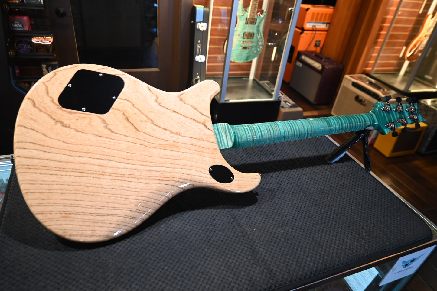 PRS Wood Library McCarty 594 Semi-Hollow Danville Music 35th Anniversary Artist Top - Bahamian Blue Guitar #8201 - Danville Music