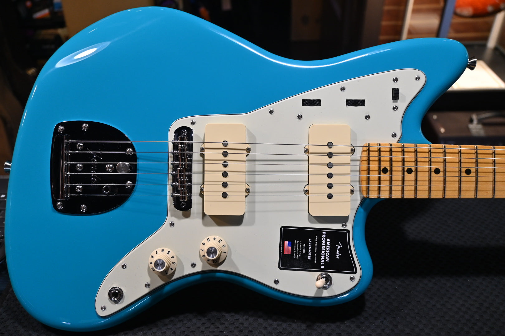 Fender American American Professional II Jazzmaster - Miami Blue Guitar  #3204