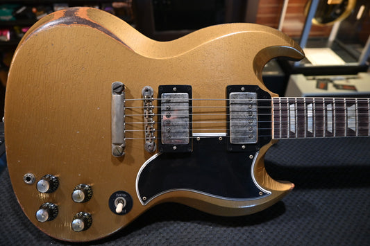 Gibson Custom Shop 1961 SG Standard Murphy Lab Ultra Heavy Aged - Double Gold Guitar #0331 - Danville Music