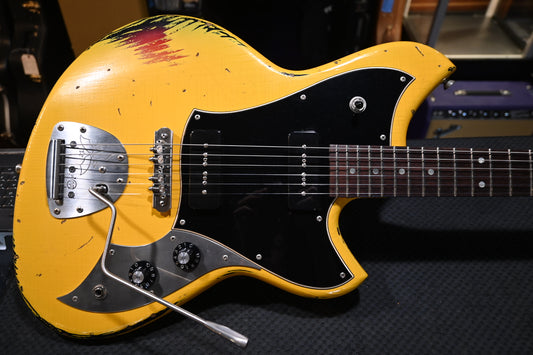 Novo Serus J - Vandalism Yellow over ‘64 3-Tone Burst Guitar #1490 - Danville Music