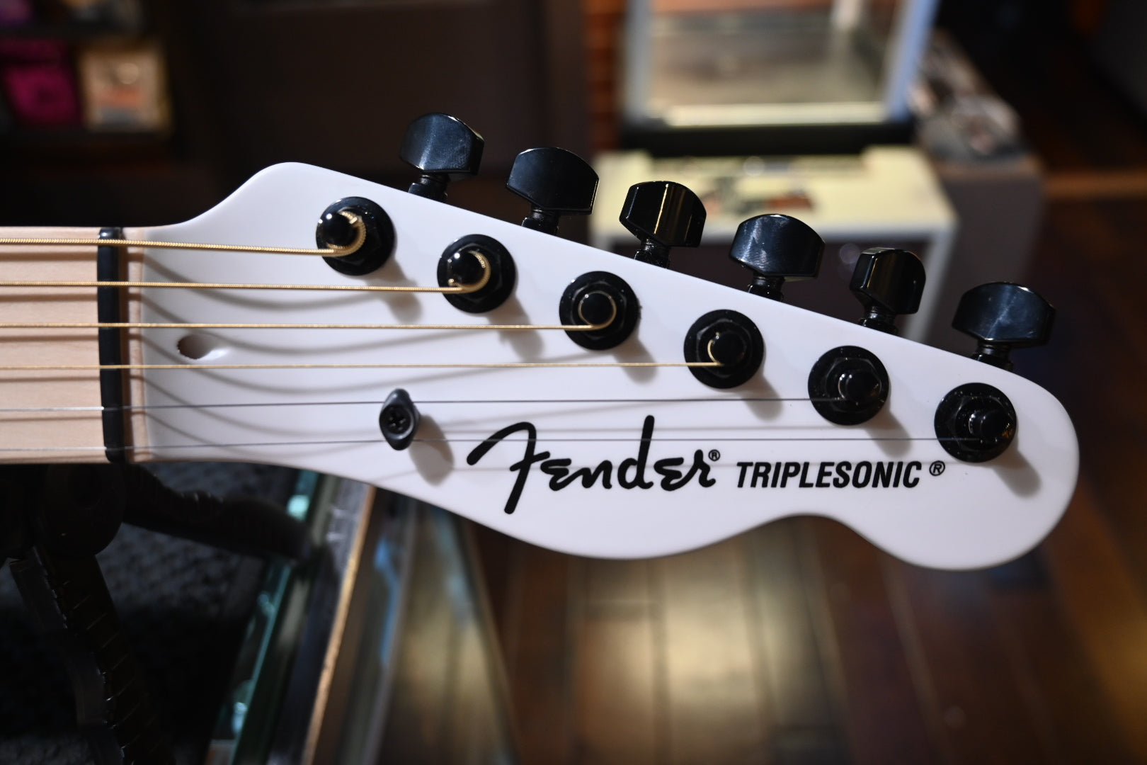 Fender Jack Whit Signature Triplesonic - Arctic White Guitar - Danville Music