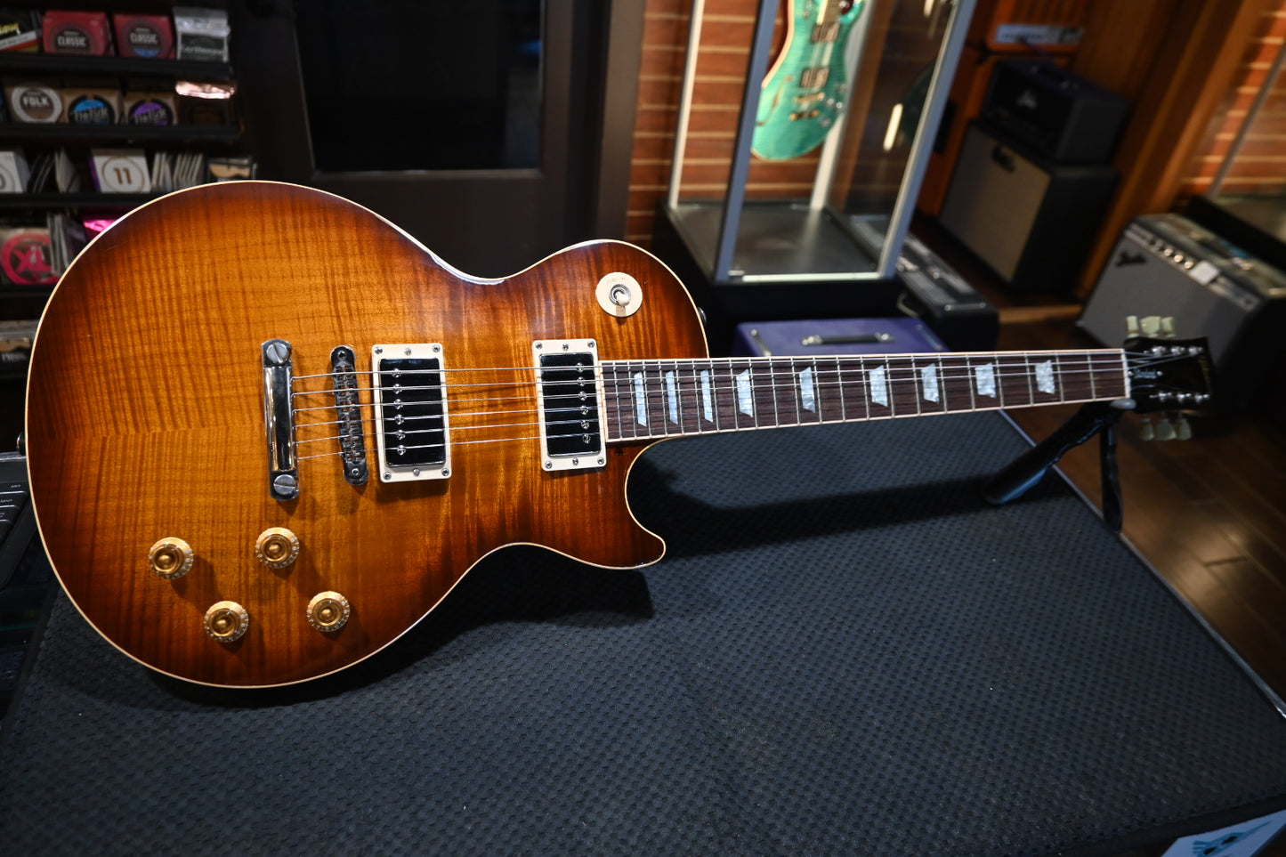 Gibson Les Paul Standard 2002 Tom Holmes Pickups - Iced Tea Guitar #2508 - Danville Music