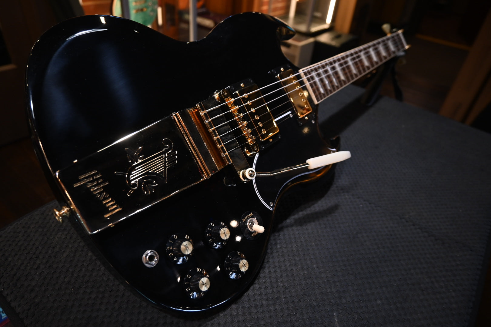 Gibson SG Standard ‘61 Maestro Vibrola T-Type Limited Run - Ebony Guitar #0195 - Danville Music