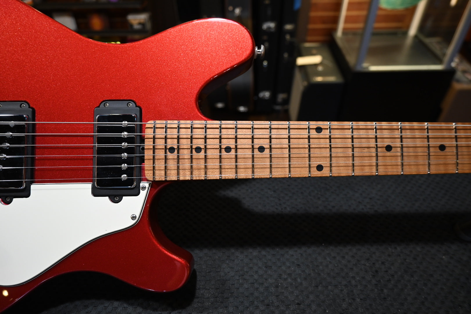 Music Man Valentine - Husker Red Guitar #5223 USED - Danville Music