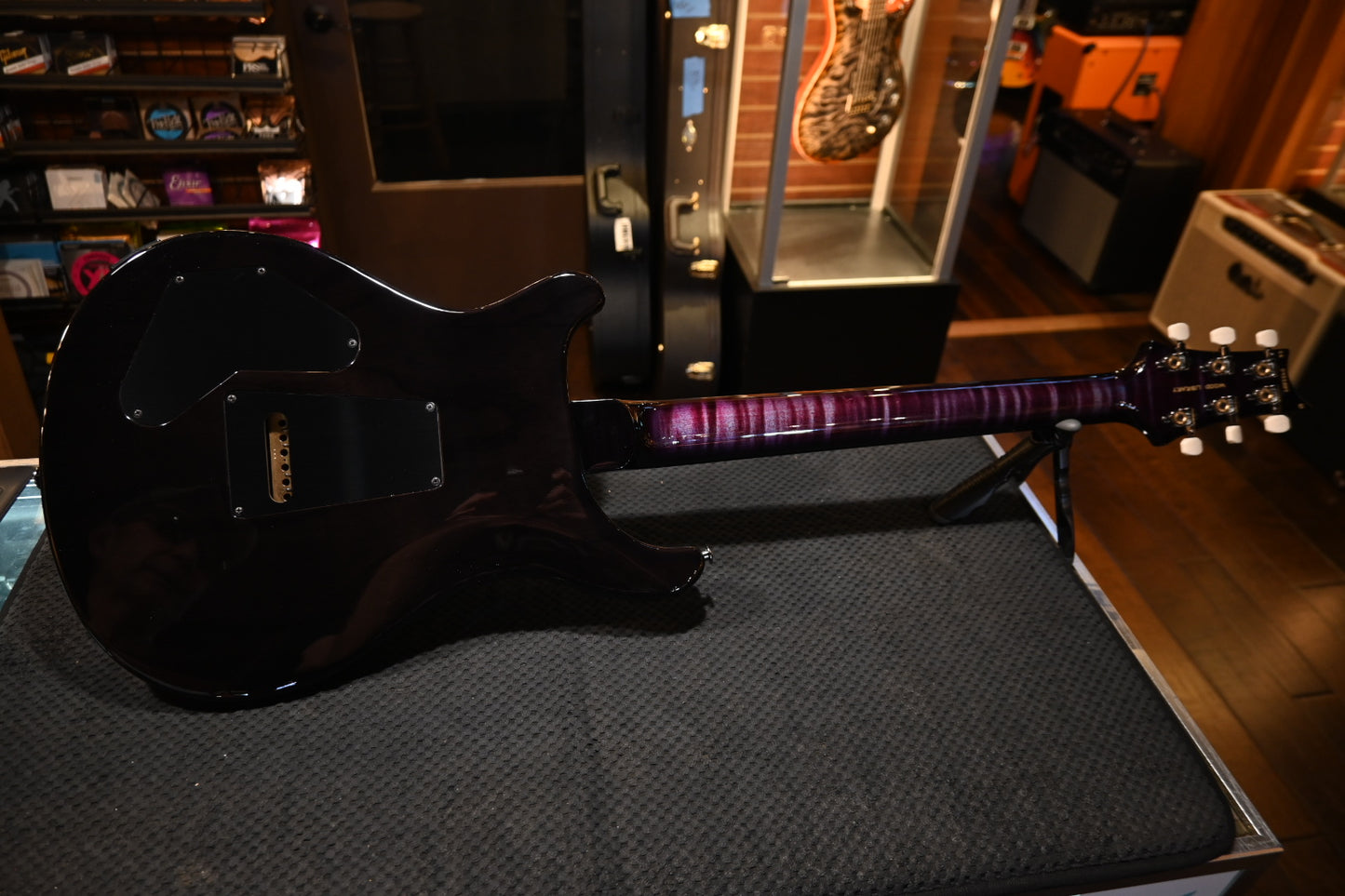 PRS Wood Library DGT 10-Top Ebony - Violet Smokewrap Burst Guitar #2557