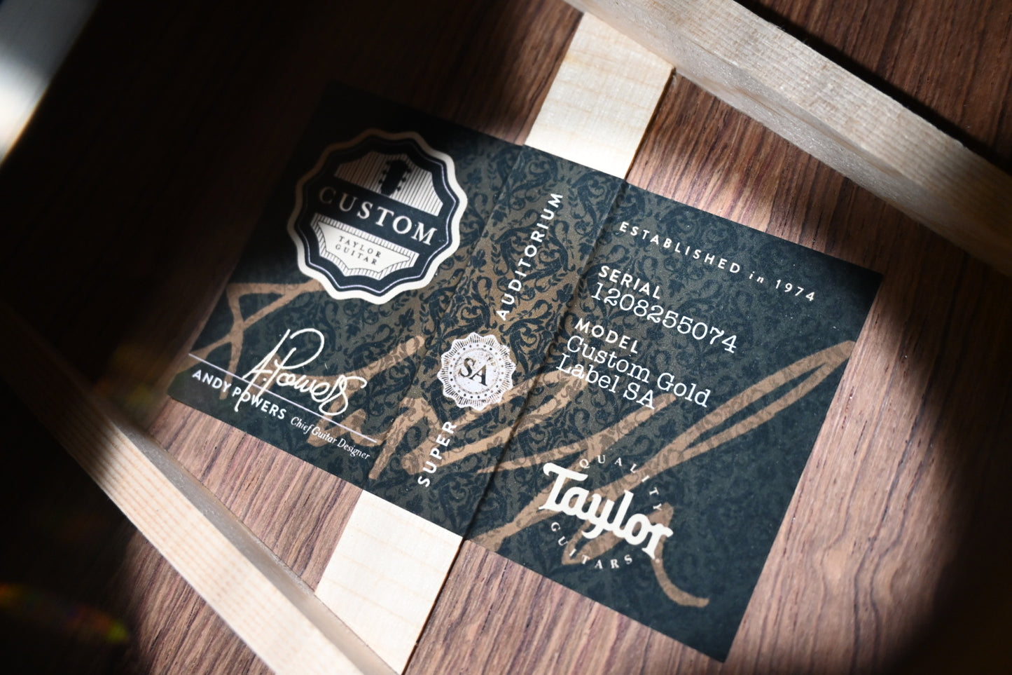 Taylor Custom Gold Label Super Auditorium Sinker Cypress/Honduran Rosewood Guitar #5074