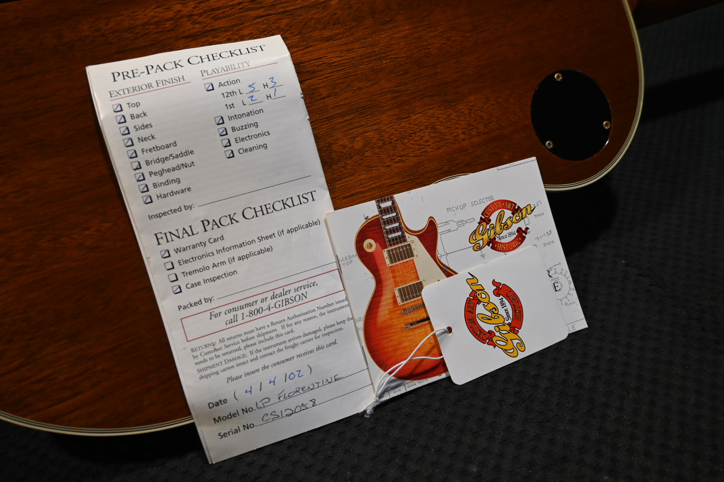 Gibson Les Paul Custom Historic Florentine 2002 - Emberglow Guitar #2058