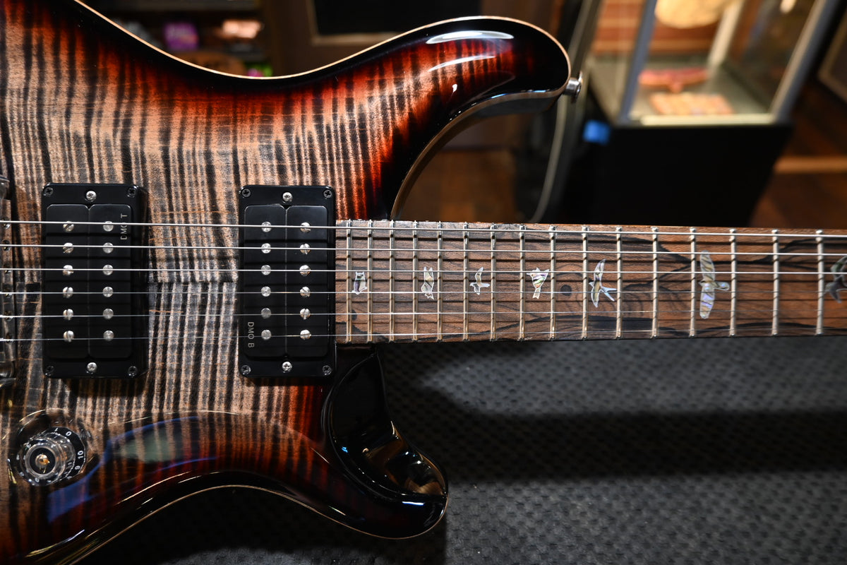 PRS Wood Library Custom 24 Stoptail Limited Edition 10-Top - Charcoal Tri-Color Sunburst Guitar #3423