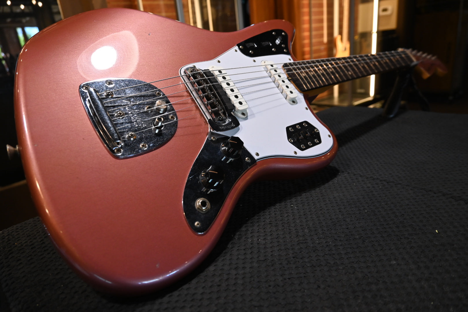 Fender Custom Shop 1963 Jaguar Journeyman - Aged Burgundy Mist Metallic Guitar #9033 - Danville Music