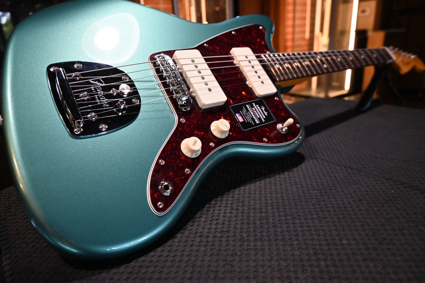 Fender American Professional Classic Jazzmaster - Faded Sherwood Green Metallic Guitar #3792