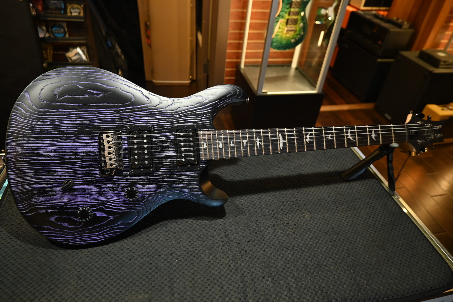 PRS SE Sandblasted CE 24 LTD - Sandblasted Purple Guitar #7665