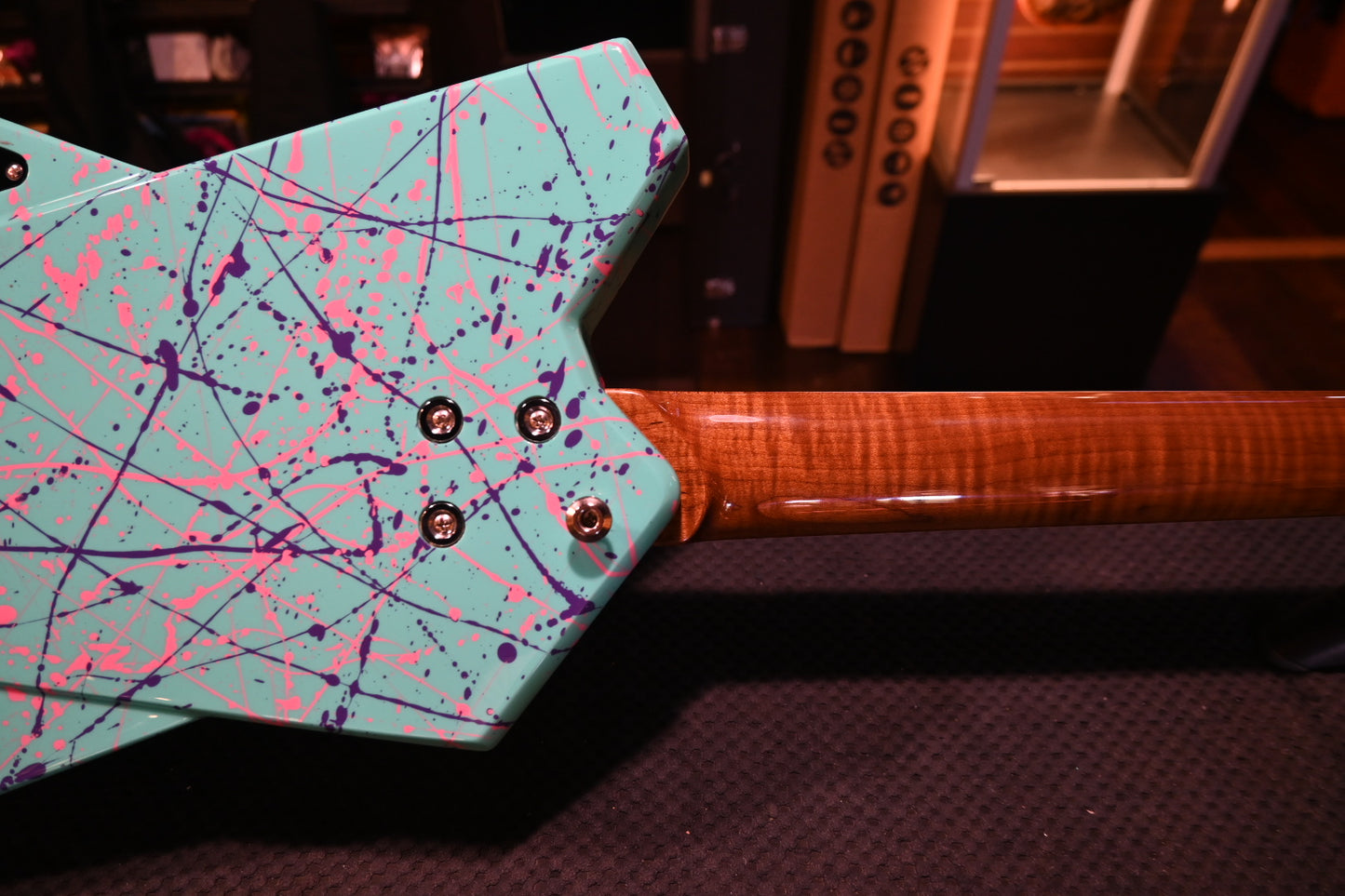 Kauer Draken NAMM Exclusive - Seafoam Splatter Guitar #004